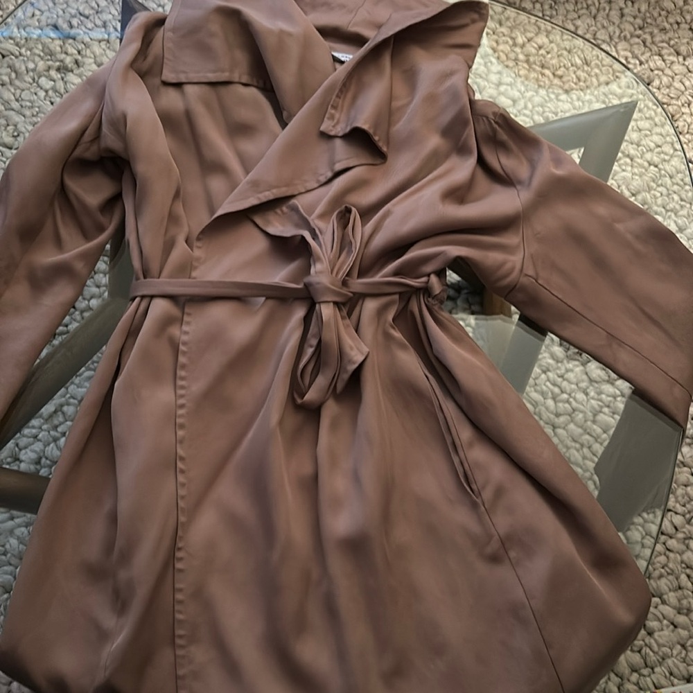 Pure Navy short trench